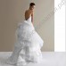 Экстравагантное свадебное платье из атласа  и шифона